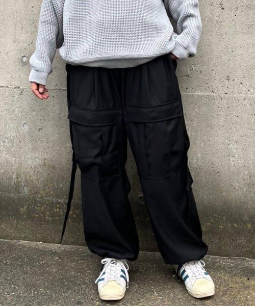 SUPERTHANKS カーゴパンツ M-51カーゴポケット ルーズパンツ