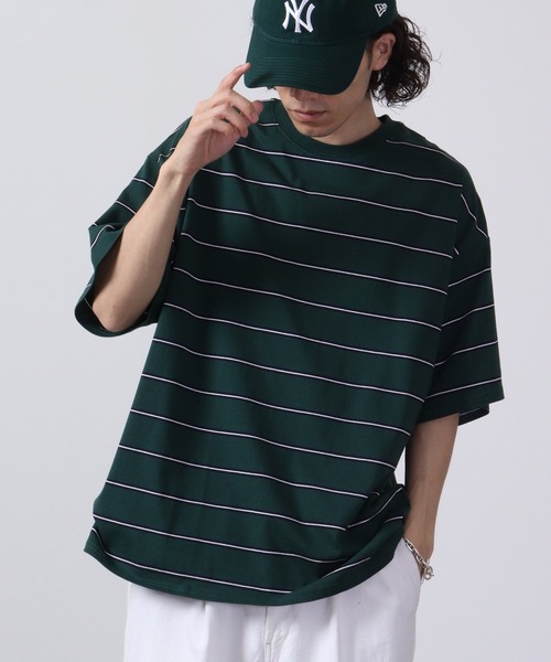 FUNALIVE tシャツ Multi-border short-sleeved T-shirt / マルチ