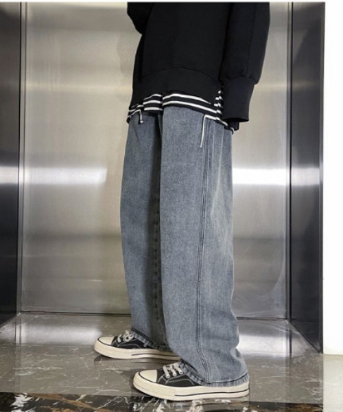 ジーンズ メンズルーズデニムパンツ メンズ : ZOZOTOWN Yahoo!店
