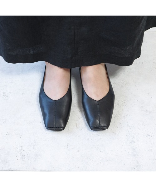 Daniella&GEMMA バレエシューズ パンプス トゥステッチフラット