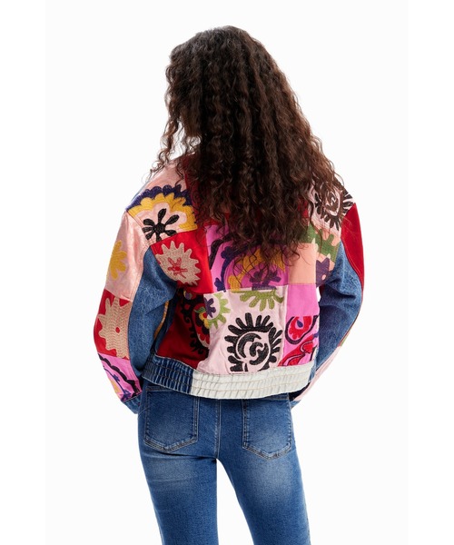 Desigual デニムジャケット gジャン パッチワーク デニム