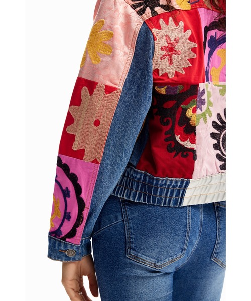 Desigual デニムジャケット gジャン パッチワーク デニム