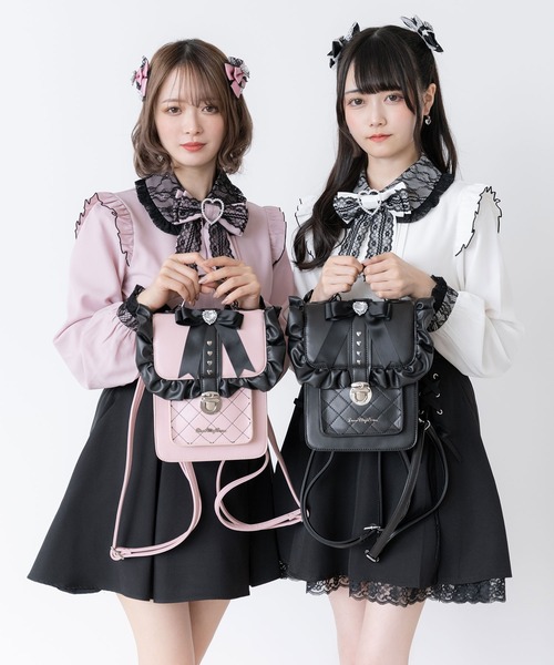 DearMyLove デイバック リュック キルティングストーンフリル  