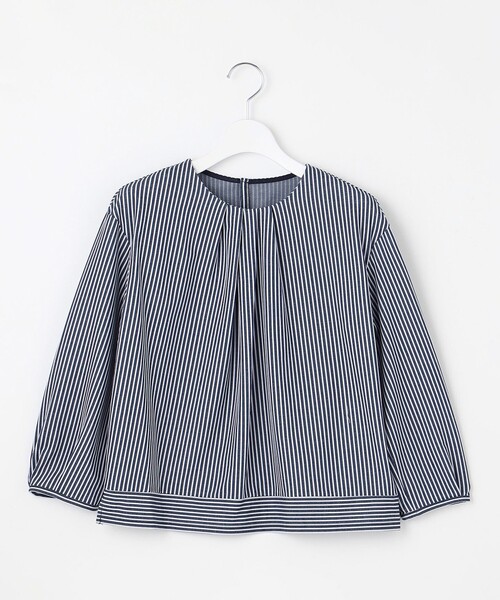 tシャツ 「WEB限定カラーあり」ストライプジャカード フロント