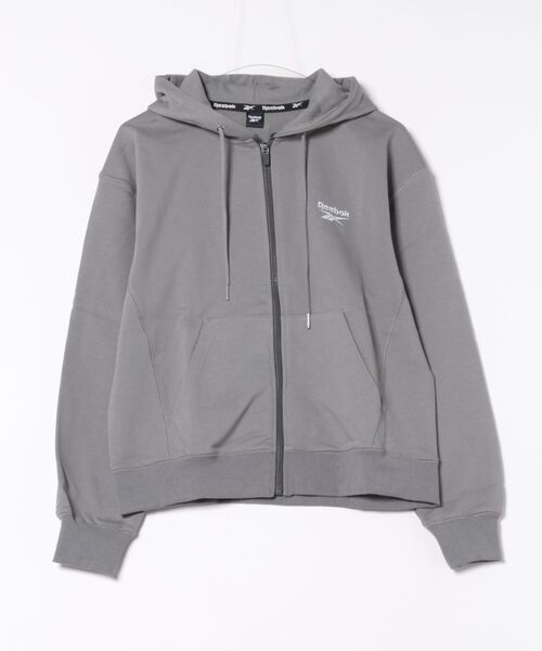 リーボック レディース パーカー プルオーバー グレー XS.JP（M） Reebok パーカー 「Reebok/リーボック」ジップアップフーディ