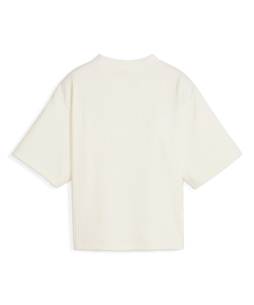PUMA tシャツ プーマ ウィメンズ CLASSICS リブ リラックス モック 