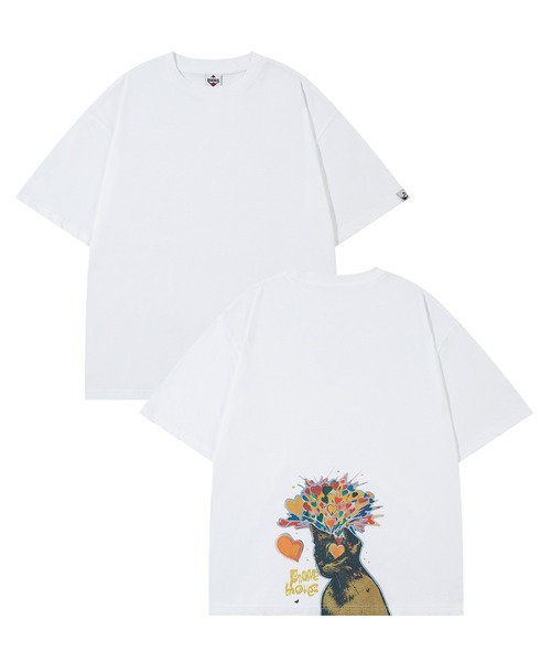tシャツ HOOK -original- 「NO CRUSH」Y2Kプリント半袖TEE