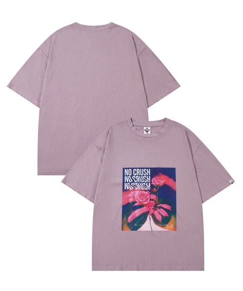 tシャツ HOOK -original- 「NO CRUSH」Y2Kプリント半袖TEE (SS) (LR