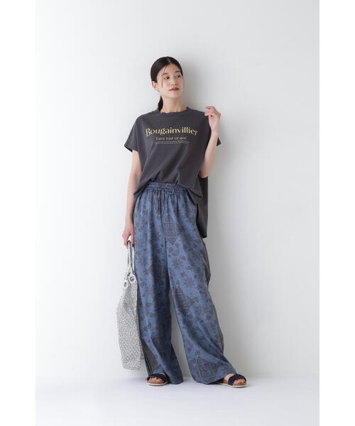 human woman tシャツ ロゴプリントプレーティングBIG Tシャツ
