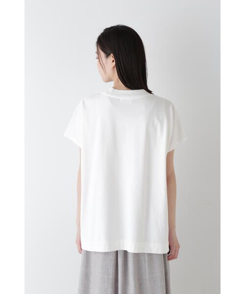 human woman tシャツ ロゴプリントプレーティングBIG Tシャツ