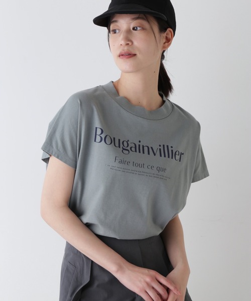 human woman tシャツ ロゴプリントプレーティングBIG Tシャツ