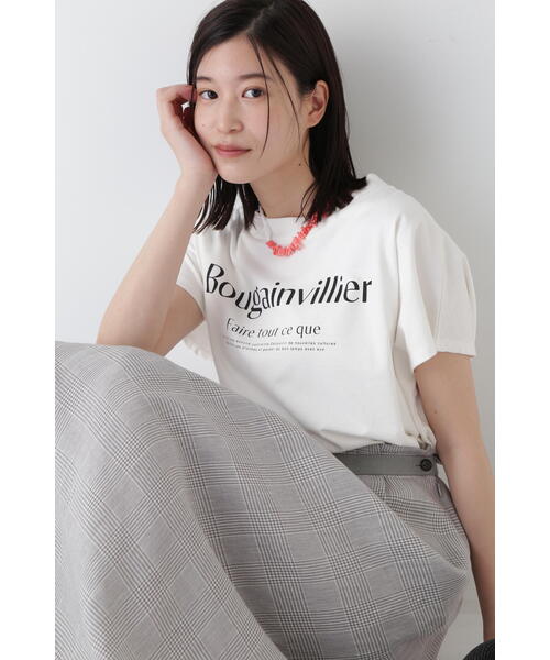 human woman tシャツ ロゴプリントプレーティングBIG Tシャツ