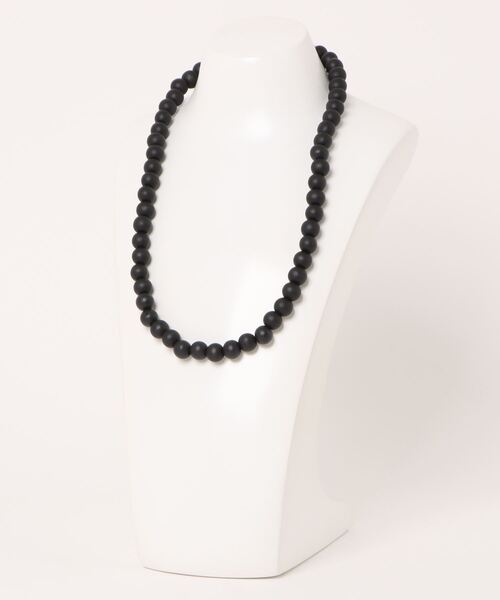 ネックレス an meets zakka ウッドボール数珠ネックレス(60cm) メンズ
