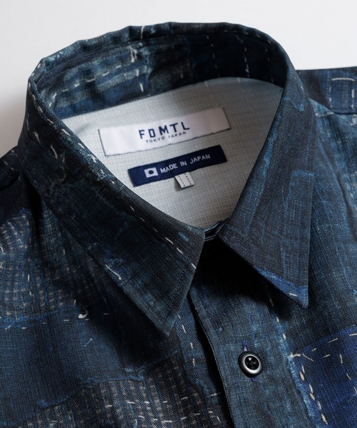 FDMTL シャツ FDMTL/ファンダメンタル/PRINTED BORO SHIRT