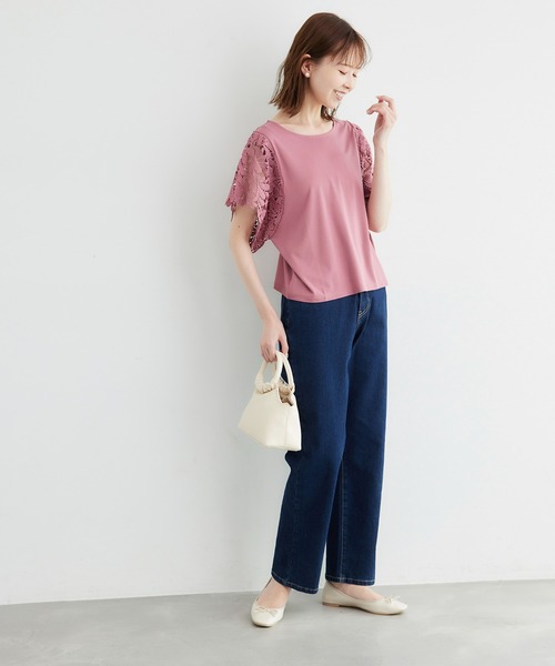 ROPE' PICNIC tシャツ 新色追加/袖レースカットトップス/リンク