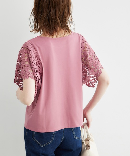 ROPE' PICNIC tシャツ 新色追加/袖レースカットトップス/リンク