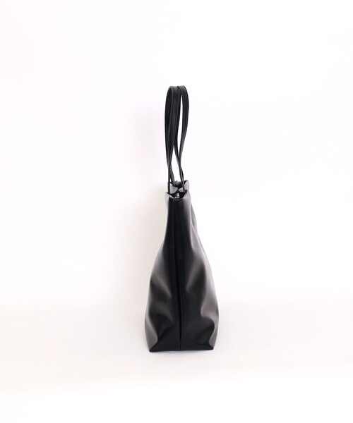 シルバー 牛革トートバッグ サイズ34cm シルバーPUレザートートバッグ トートバッグ Grandir 通販