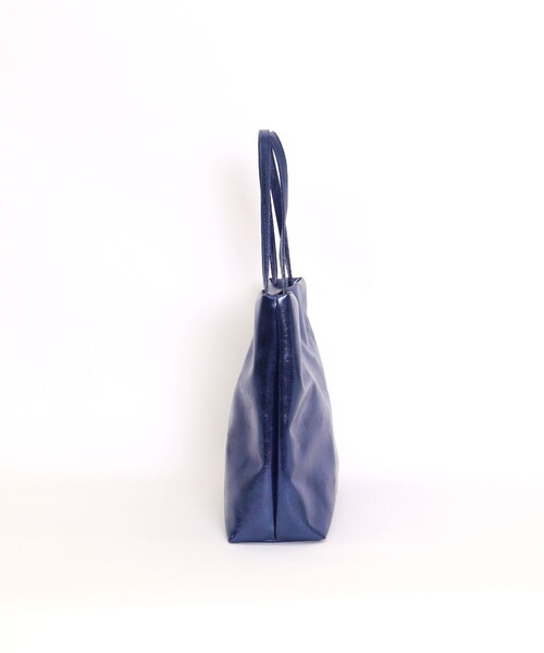 COOCO トートバッグ メタリックフェイクレザートートバッグ大