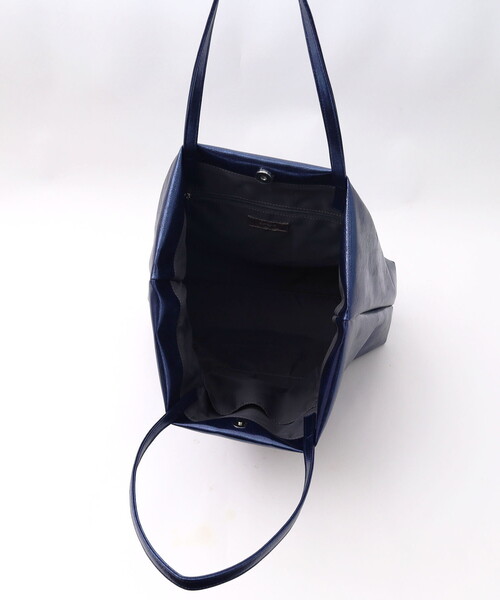 COOCO トートバッグ メタリックフェイクレザートートバッグ大