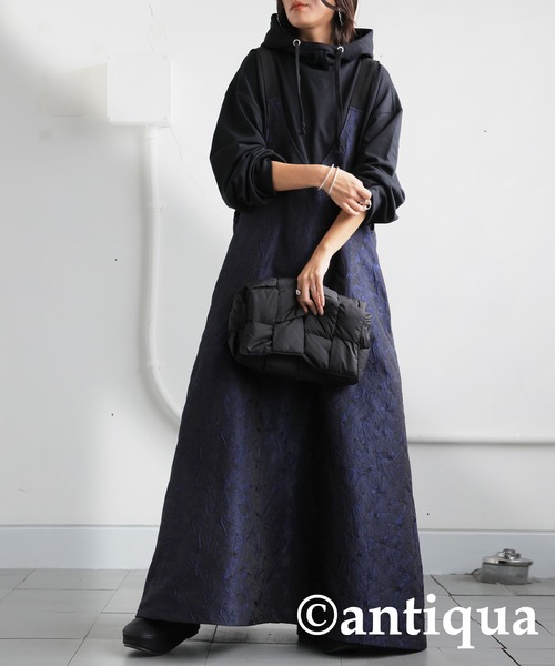 ANAYI 36 ブラック　ドット　ジャガード　ワンピース ANAYI（アナイ）の「ドットジャガードテントライン ワンピース
