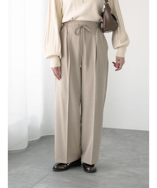 Te chichi TERRASSE パンツ 「イージーケア/ストレッチ」タック