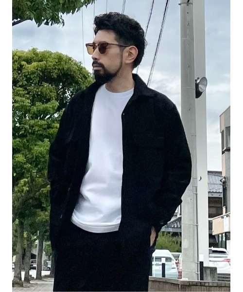 BACK NUMBER シャツ 「BACK NUMBER」コーデュロイオープンカラーシャツ