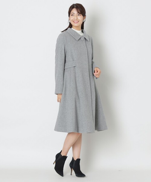 『専用です』クリーニング済『日本製トゥービーシック』着丈70cmウールコート TO BE CHIC ステンカラーコート コート ウールビーバー ロング