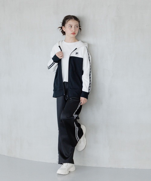 GLOBAL WORK（グローバルワーク） パーカー FILA/コラボZIPパーカー