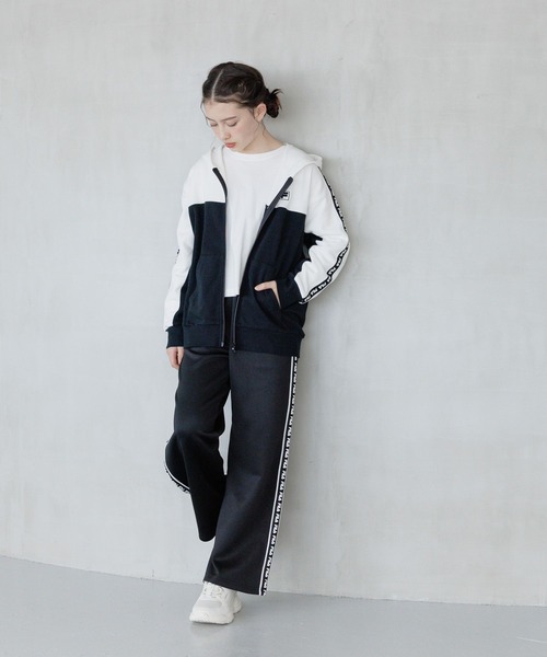 GLOBAL WORK（グローバルワーク） パーカー FILA/コラボZIPパーカー