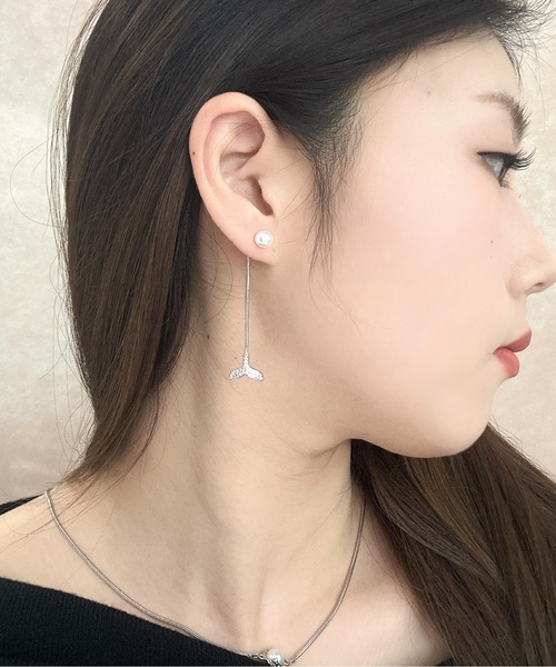 ピアス 「OKUOKU　0909」フィッシュテール パール デザインピアス oku-pierce-577517848180-7 Nn レディース | BURNER | 04