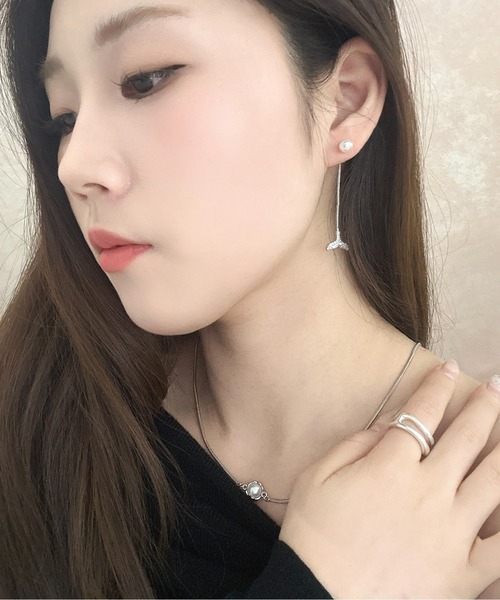 ピアス 「OKUOKU　0909」フィッシュテール パール デザインピアス oku-pierce-577517848180-7 Nn レディース | BURNER | 05