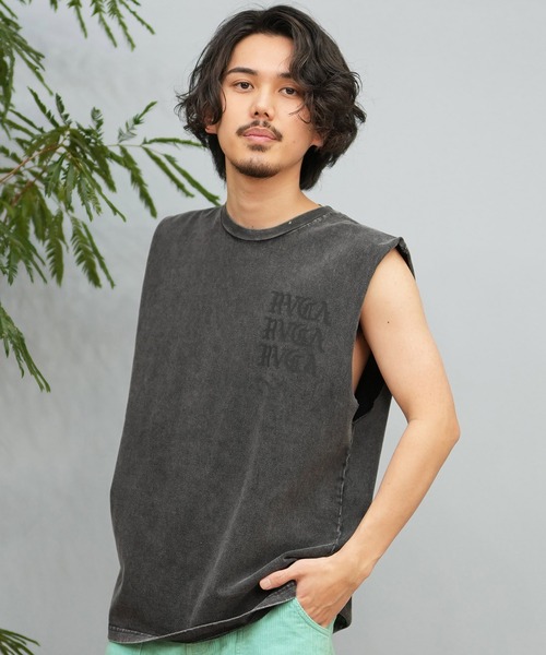 RVCA☆Fronds Muscle バックプリント シングレット タンクトップ RVCA☆Fronds Muscle バックプリント シングレット タンクトップ