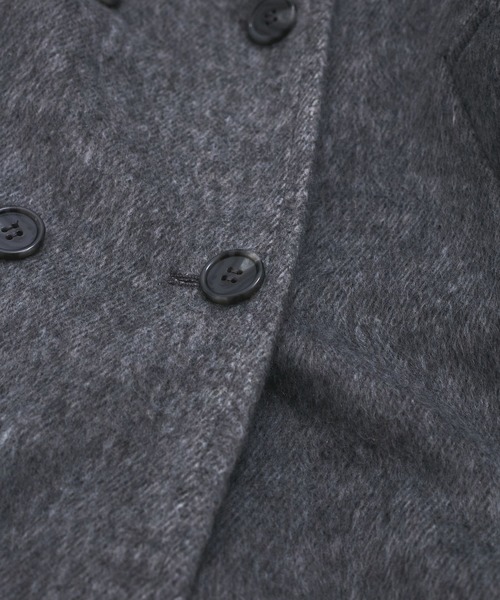 新品】 VIS 2WAY 毛混 シャギーロング コート グレー 尾川 Sサイズ VIS