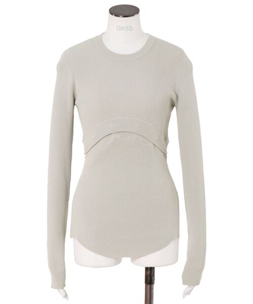 UN3D.（アンスリード） ニット セーター 2WAY BASIC KNIT TOP / 2WAY