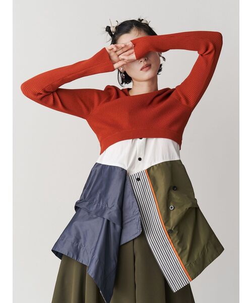 UN3D. ニット セーター 2WAY BASIC KNIT TOP / 2WAYベーシック