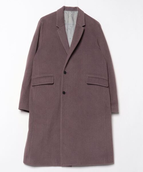 新品未使用 タケオキクチ チェスターコート マキシ丈 SUPER100 モカ L Super100ウールロングチェスターコート(チェスターコート) | MICHEL