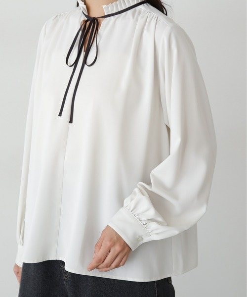 「N.（N. Natural Beauty Basic）」 長袖ブラウス MEDIUM ホワイト レディース N.Natural Beauty Basic 「N.（N. Natural Basic）」 長袖