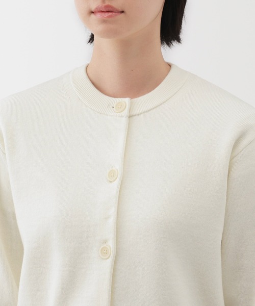 美品✨休日と詩 tandey クルーネック カーディガン 白 洗える ナチュラル 美品✨休日と詩 tandey クルーネック カーディガン 白 洗える