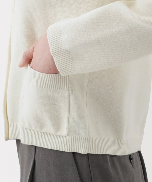 無印良品（MUJI） カーディガン 婦人 洗えるニットクルーネック