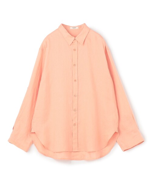 ブラウス シャツ リネンシャーティング レギュラーカラーシャツ レディース MACPHEE ブラウス シャツ リネンシャーティング レギュラー