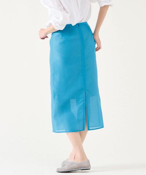 美品 martinique マルティニーク シルクオーガンジースカート martinique スカート シアーオーガンスカート（セットアップ可