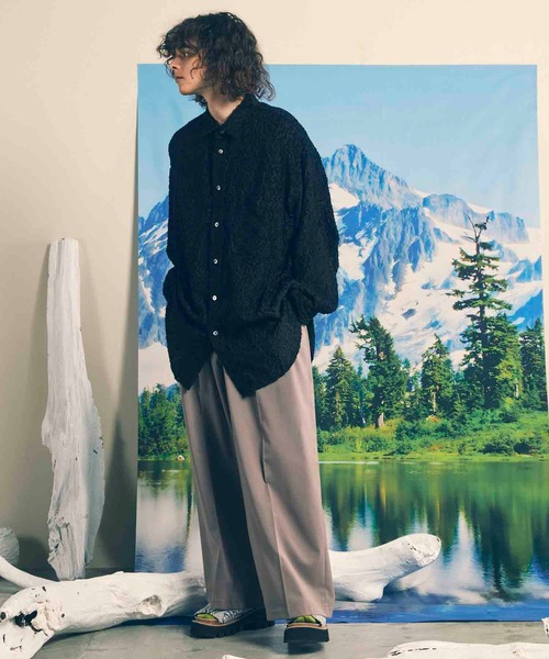 MAISON SPECIAL スラックス 「UNISEX」Wool Mix Continuous Tow