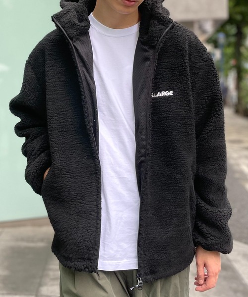 XLARGE ブラック ジップアップジャケット 無印良品（MUJI） ジップアップブルゾン X-LARGE ブラック メンズ