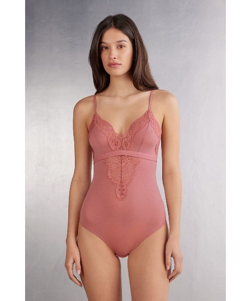 M相当 Intimissimi レース ボディスーツ コットン ブルー M相当 Intimissimi レース ボディスーツ コットン ブルー - メルカリ