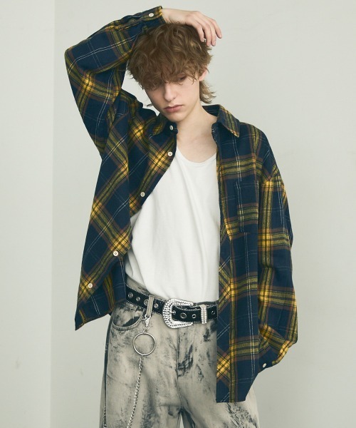 Shoowtime（ショウタイム） シャツ oversized casual check shirt