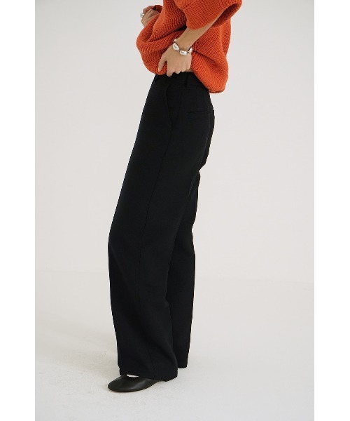 CLANE（クラネ） パンツ CLANE CENTER CLEASE STRAIGHT PANTS 18110