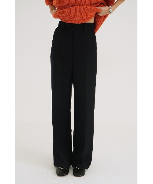 CLANE（クラネ） パンツ CLANE CENTER CLEASE STRAIGHT PANTS 18110