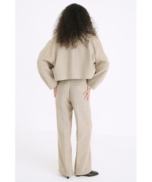 CLANE（クラネ） パンツ CLANE CENTER CLEASE STRAIGHT PANTS 18110