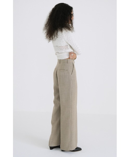 CLANE（クラネ） パンツ CLANE CENTER CLEASE STRAIGHT PANTS 18110