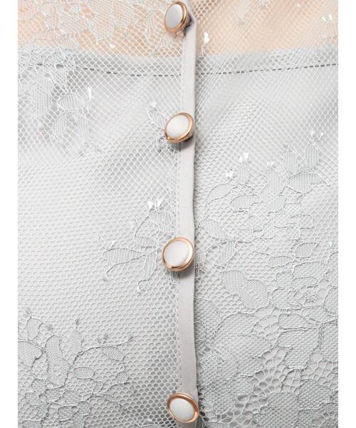 dazzlinラメチュールレースパイピングドレスs ラメチュールレースパイピングドレス[品番：MKSW0064003]｜dazzlin